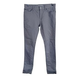 Banana Republic Traveler Jeans Mens Actual 31x32 Gray Skinny Fit Stretch Denim